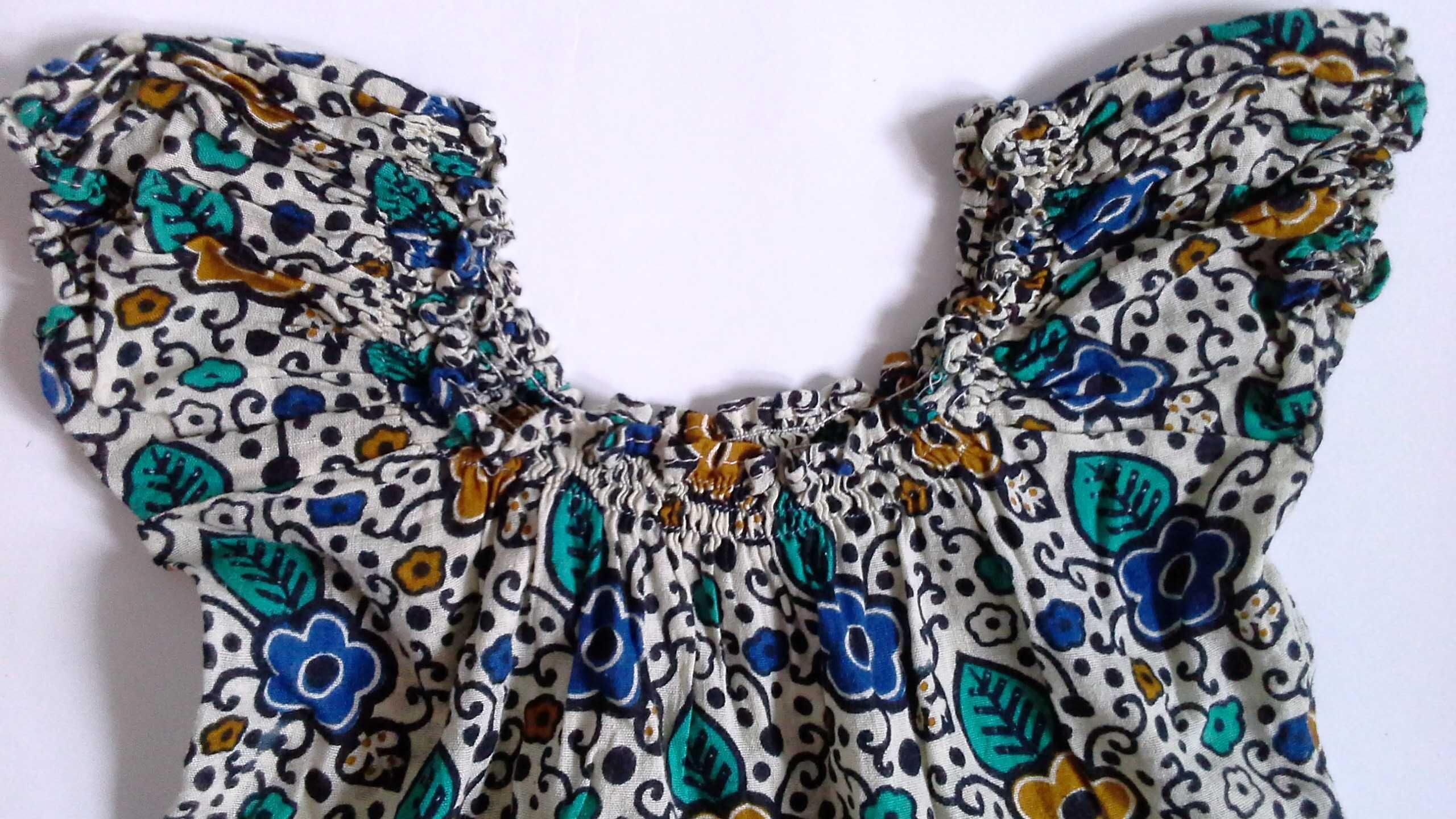 Hand Made Tunika hiszpanka sukienka 6-7 lat rozporki 116-122 cm
