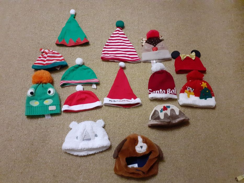 Шапки, шапочки новорічні 3 -24 місяці