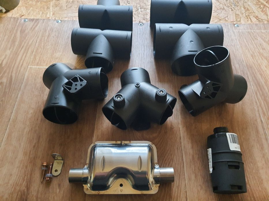 Тройник на гофру 60мм, 75мм, на автономку, дефлектор, WEBASTO, трійник