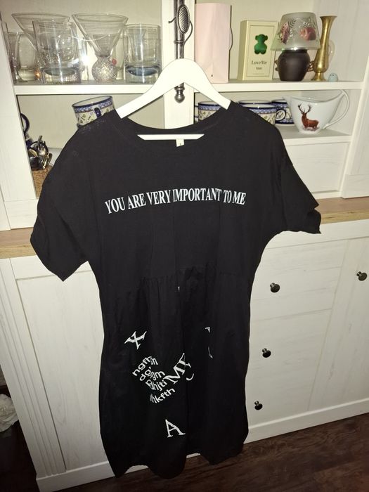 Czarna sukienka owersize Xl/ XXL bombka