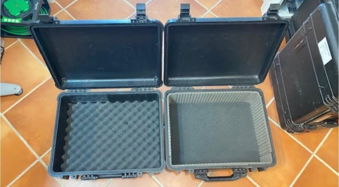 PELICASE - Peli 1550 Foam Preto - Com Espuma e Divisórias