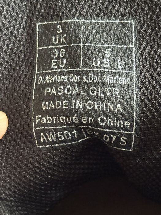 Черевики Dr. Martens 1460 Pascal з блискітками