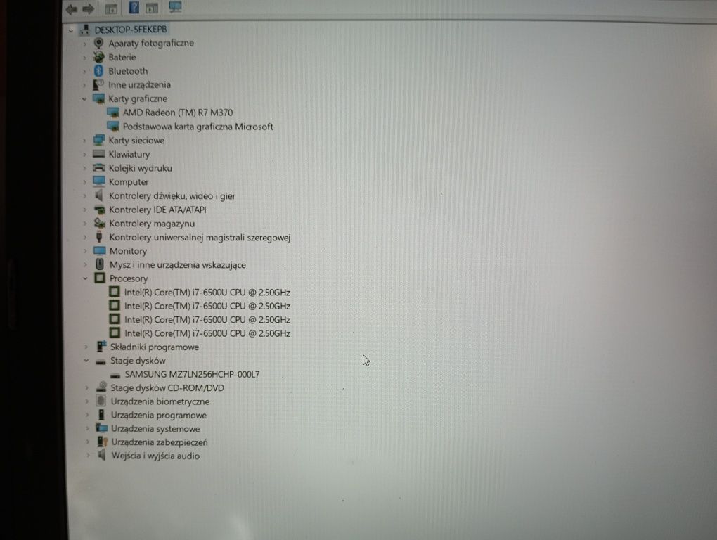 Lenovo i7 6500u 16gb r7 m370