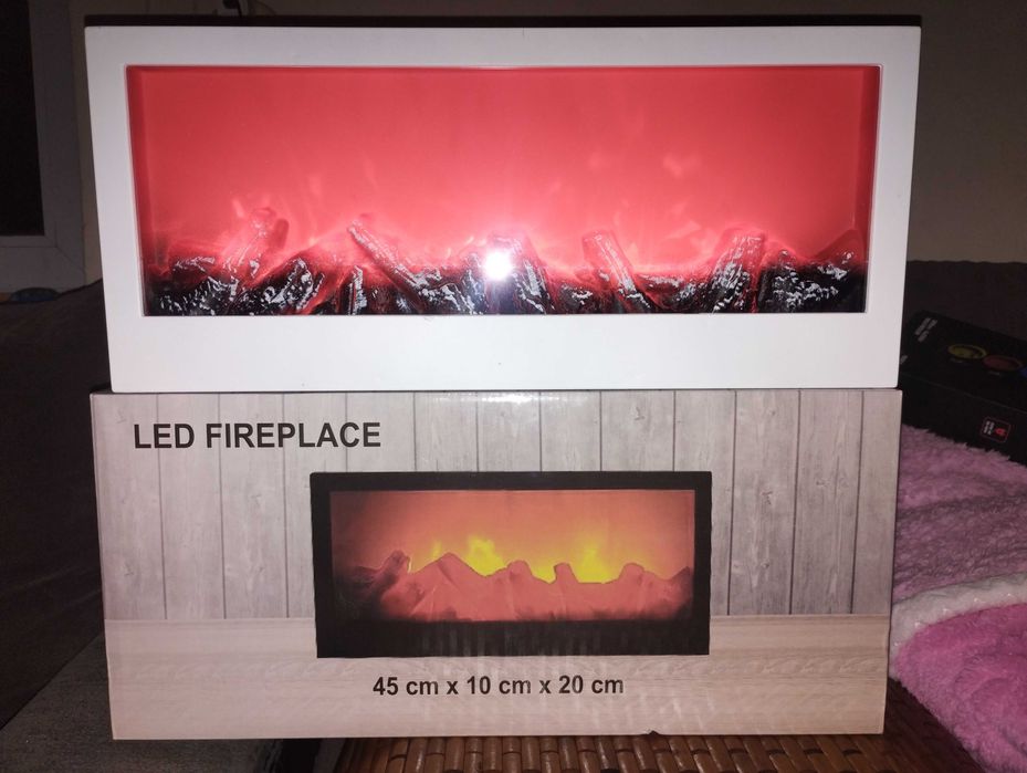 Kominek LED ruchome płomienie 45 cm