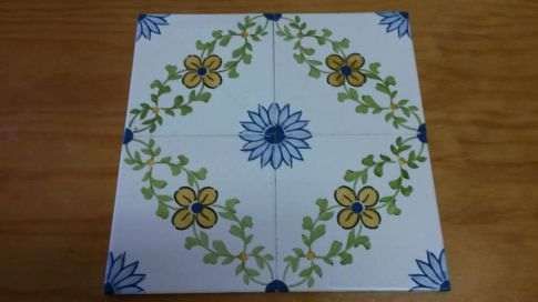 Azulejos pintados à mão, últimas peças