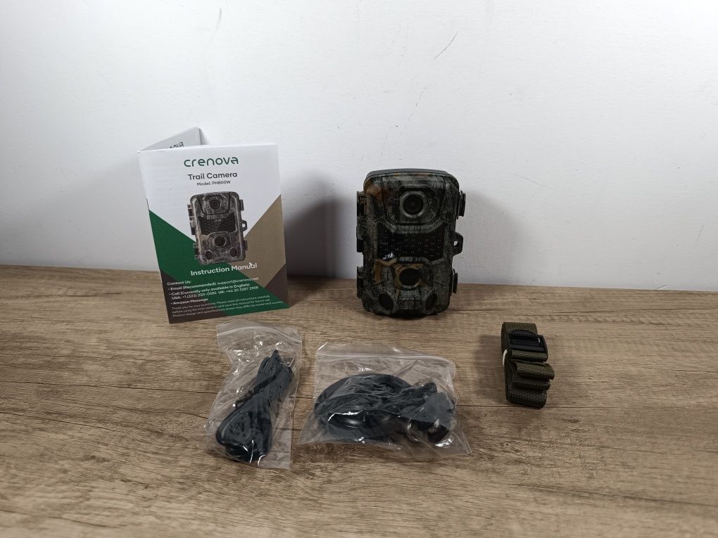 Kamera zewnętrzna Crenova Trail Camera 4K WiFi do obserwacji przyrody