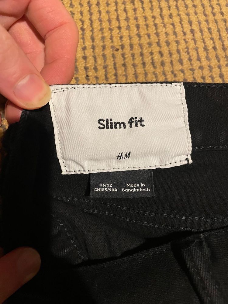 Spodnie slim fit 36/32 z HM, nowe