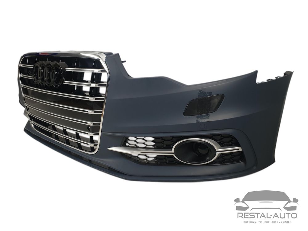 Передний бампер на Audi A6 C7 2011-2014 года ( S-Line ) V2 ауди а 6