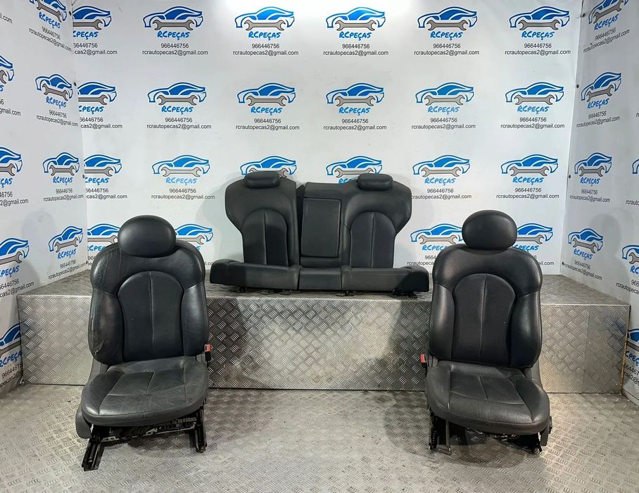.Conjunto Bancos Originais Pele Mercedes Benz Classe C W203 Coupe 2008 – 2011