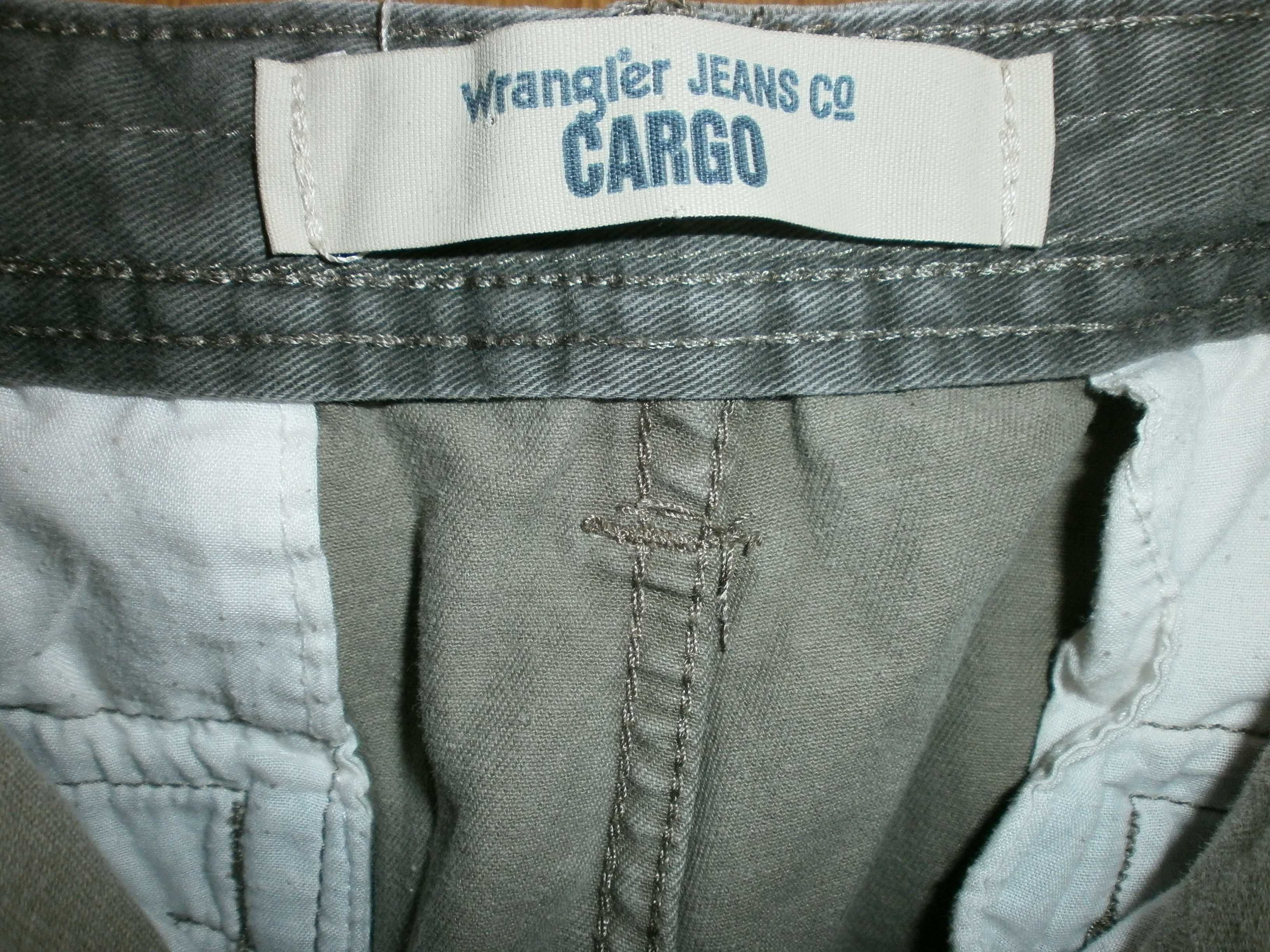 Штаны милитари карго Wrangler, серые, разм.36/32, наш 56. Пояс- 50 см