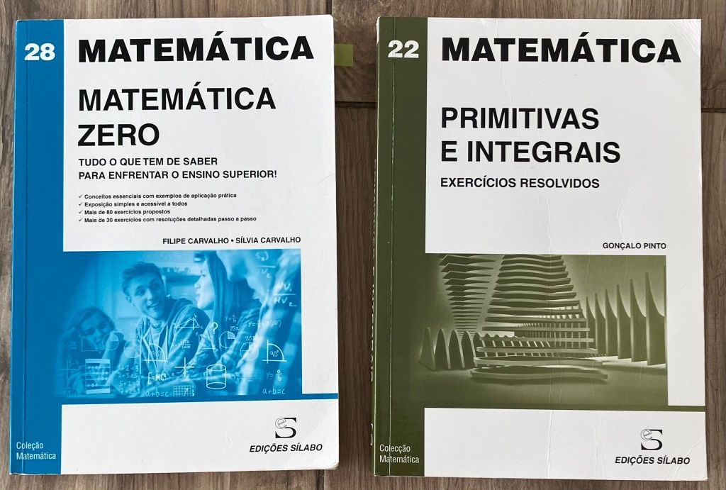 Manuais de Matemática para preparação Ensino Superior