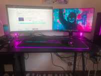 Secretária Gaming Alpha Gamer Auri Gaming Station Preta