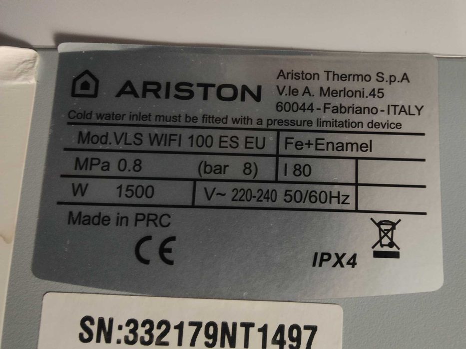 Termoacumulador Ariston Velis