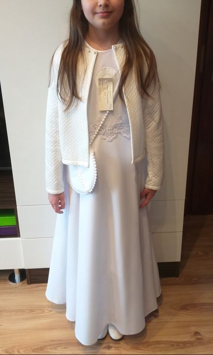 Bolerko/ marynarka białe komunijne