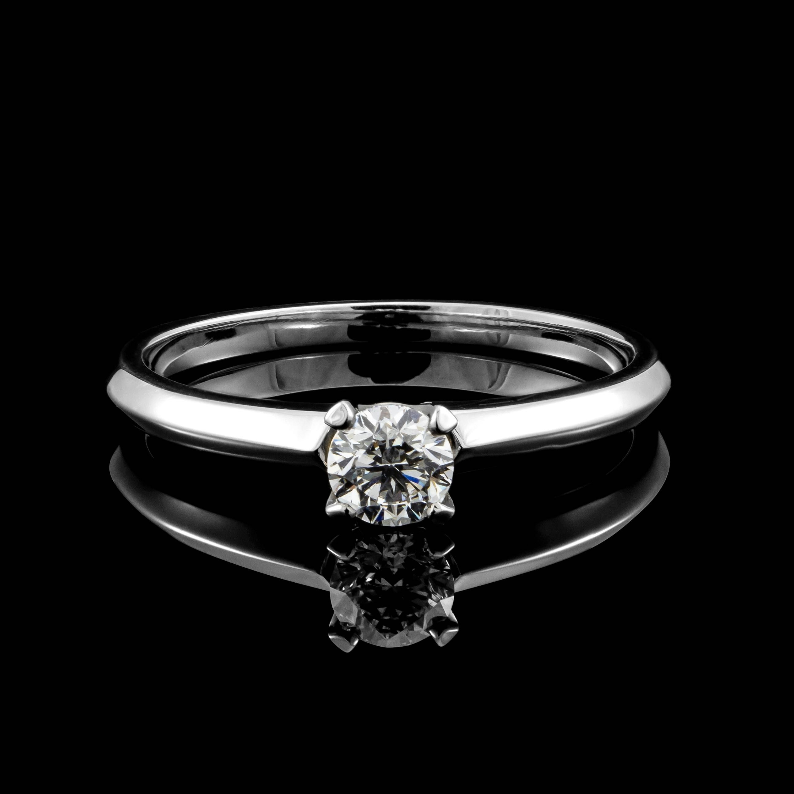 Złoty Ekskluzywny Pierścionek diament 1.03 ct cer IGI GIA ręcznie kuty