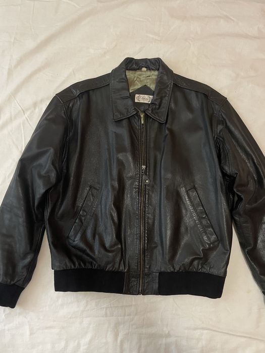 Кожаная куртка L-XL Пилот Бомбер США