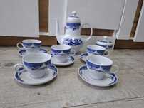 Elegancki zestaw do herbaty z dzbankiem i cukiernicą okazja porcelana