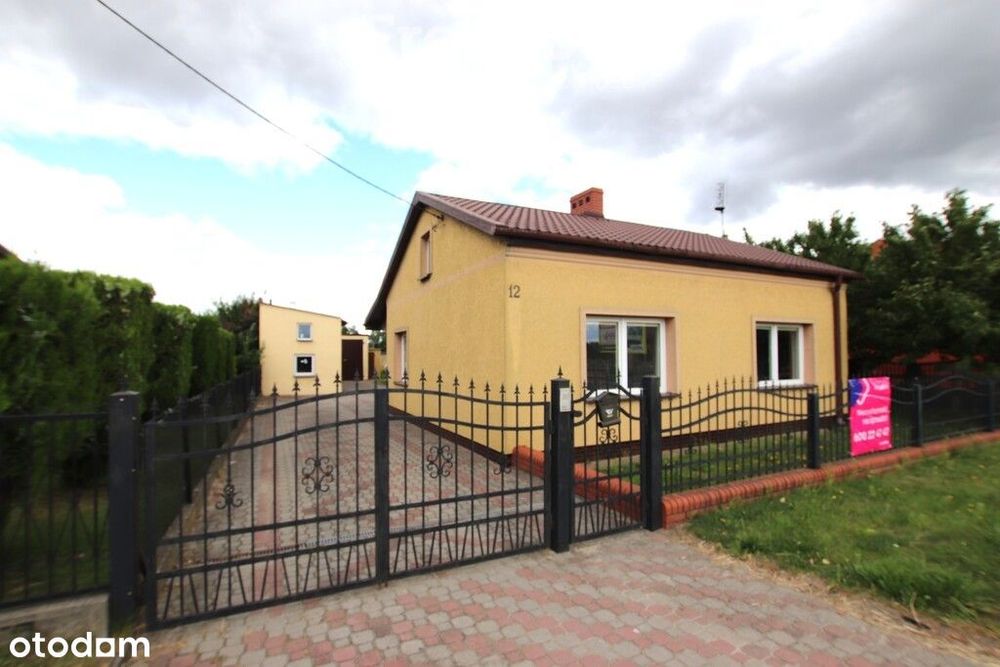 Murowany dom z ogrodem i garażem – Kłodawa