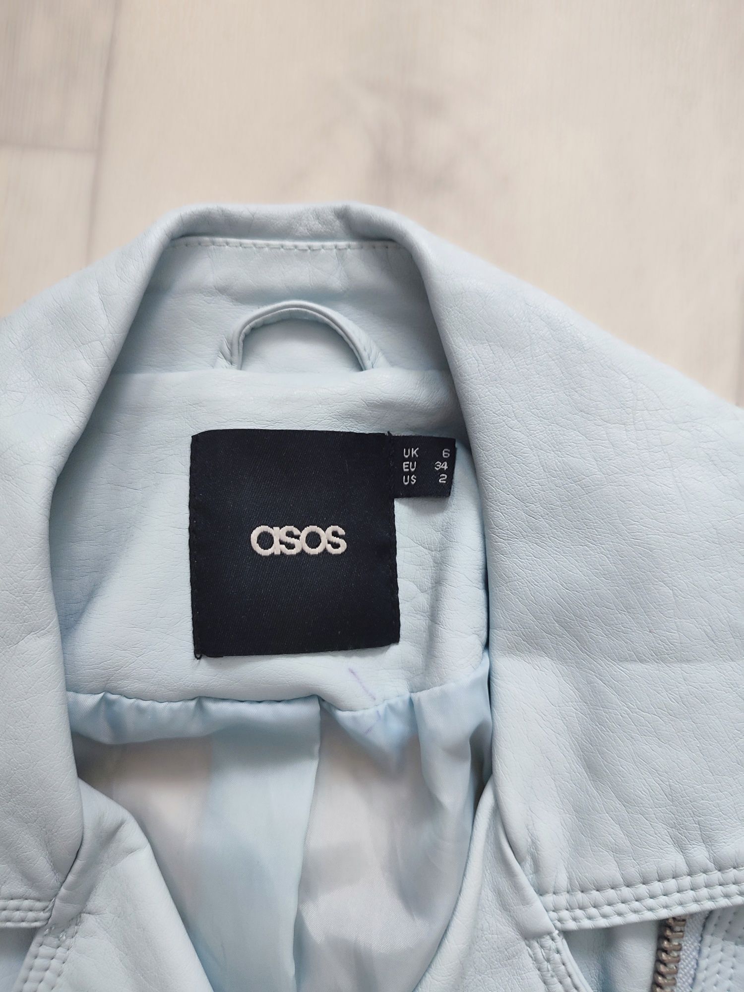 Шкіряна куртка ASOS