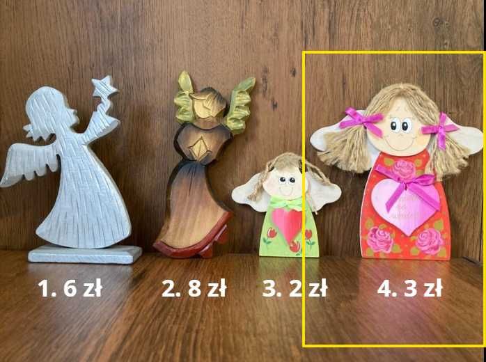 Aniołki, różne wielkości i materiały
