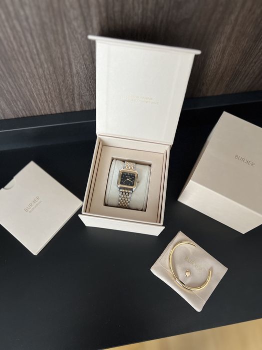 Годинник Burker золотий та срібний