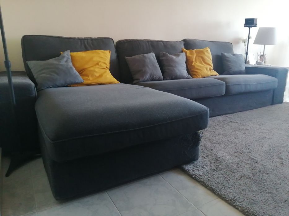 Sofá kivik com chaise long