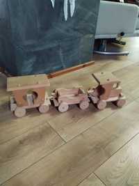 Pociąg drewniany duży
