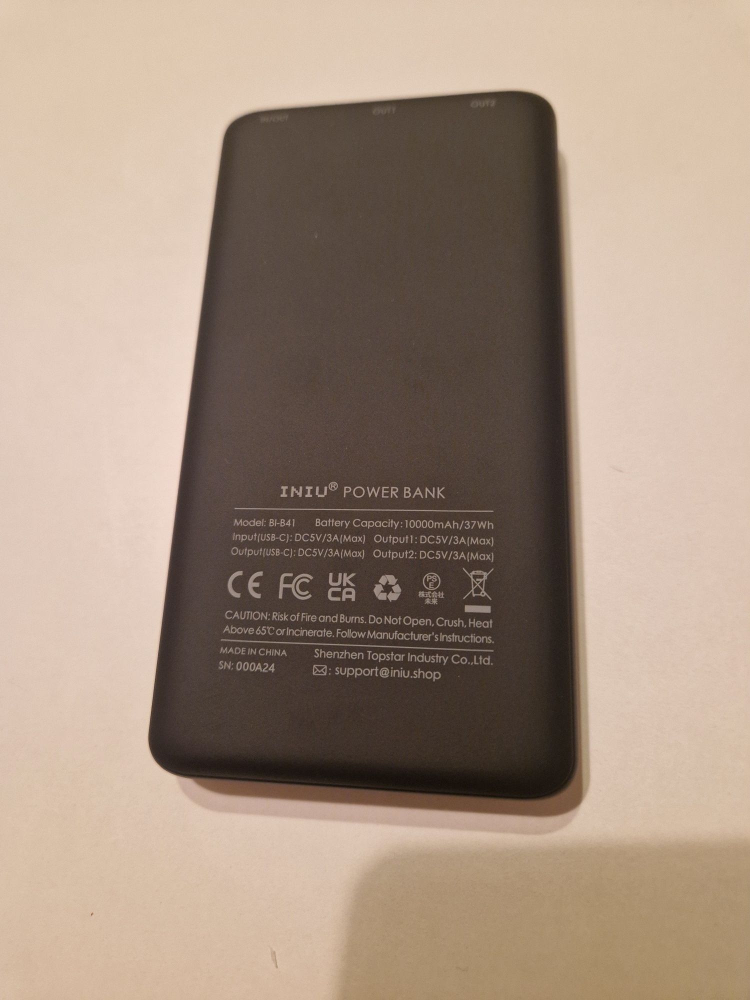 Powerbank INIU 10000mAHh PowerPaw Slim