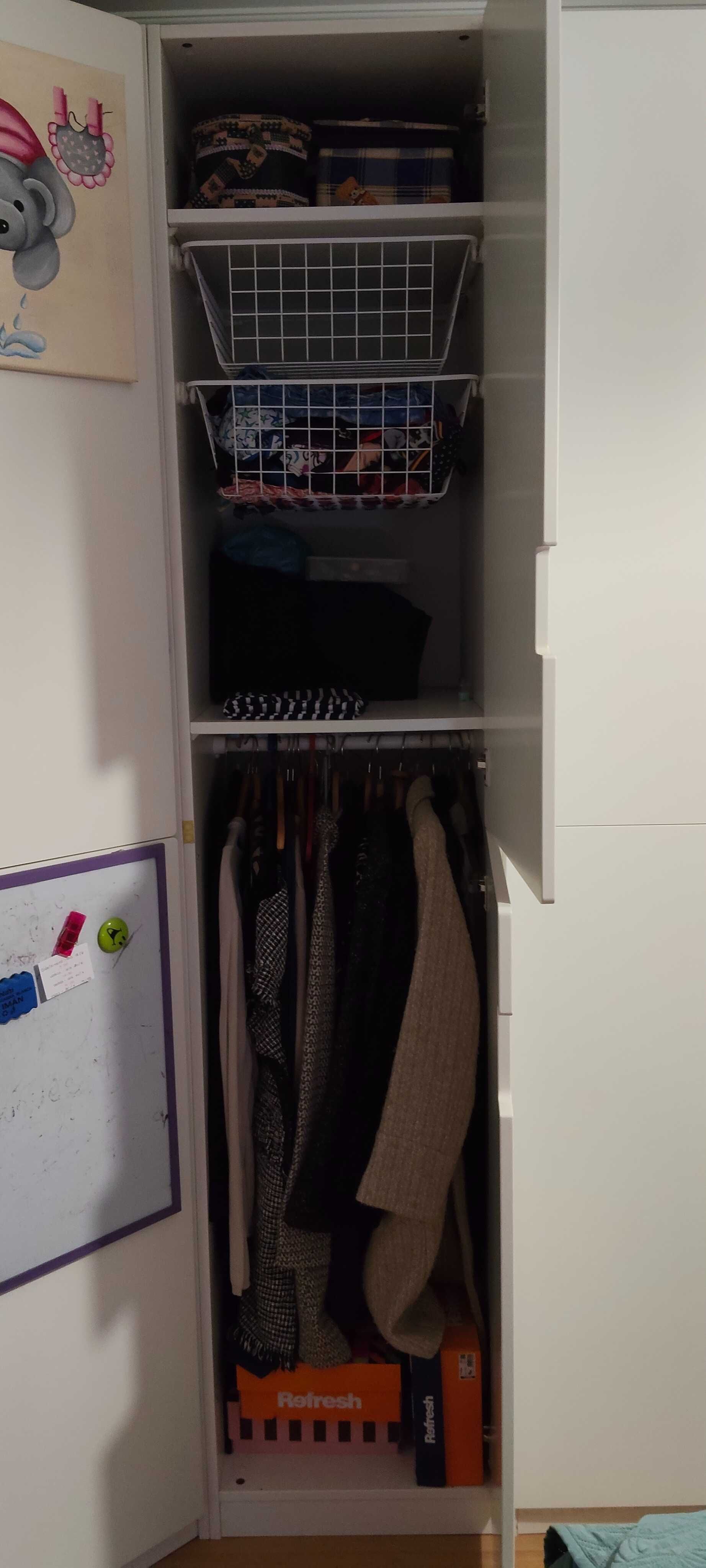 Armário IKEA branco - módulo 3 blocos para canto