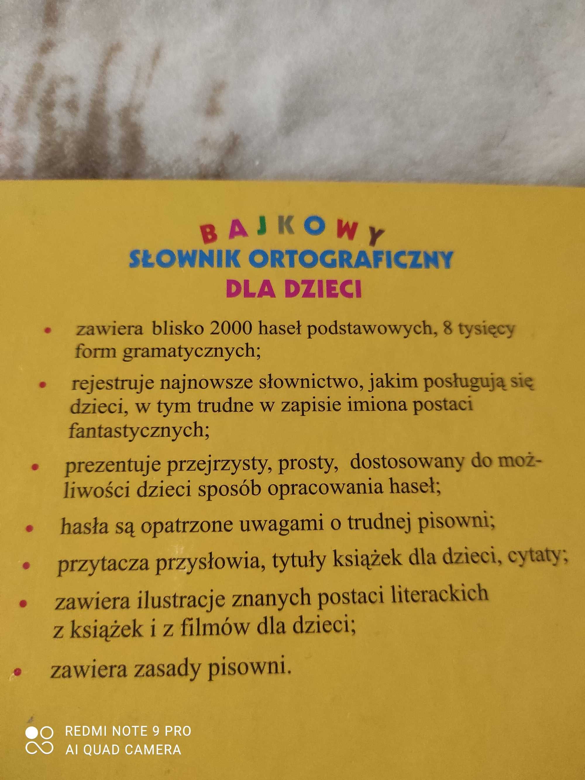 Bajkowy słownik ortograficzny dla dzieci