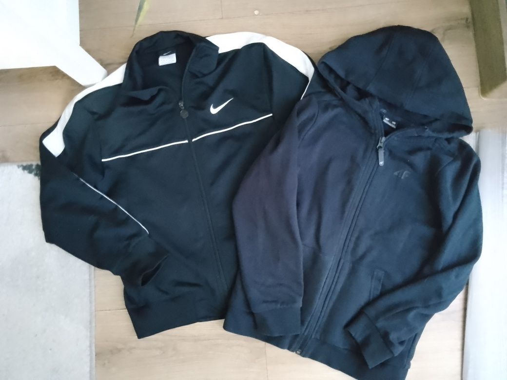 Zestaw dwóch bluz 140 Nike i 4 F