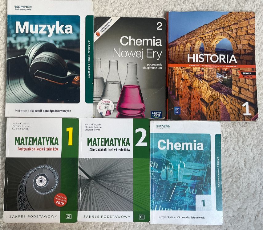 Książki do 1 i 2 klasy liceum