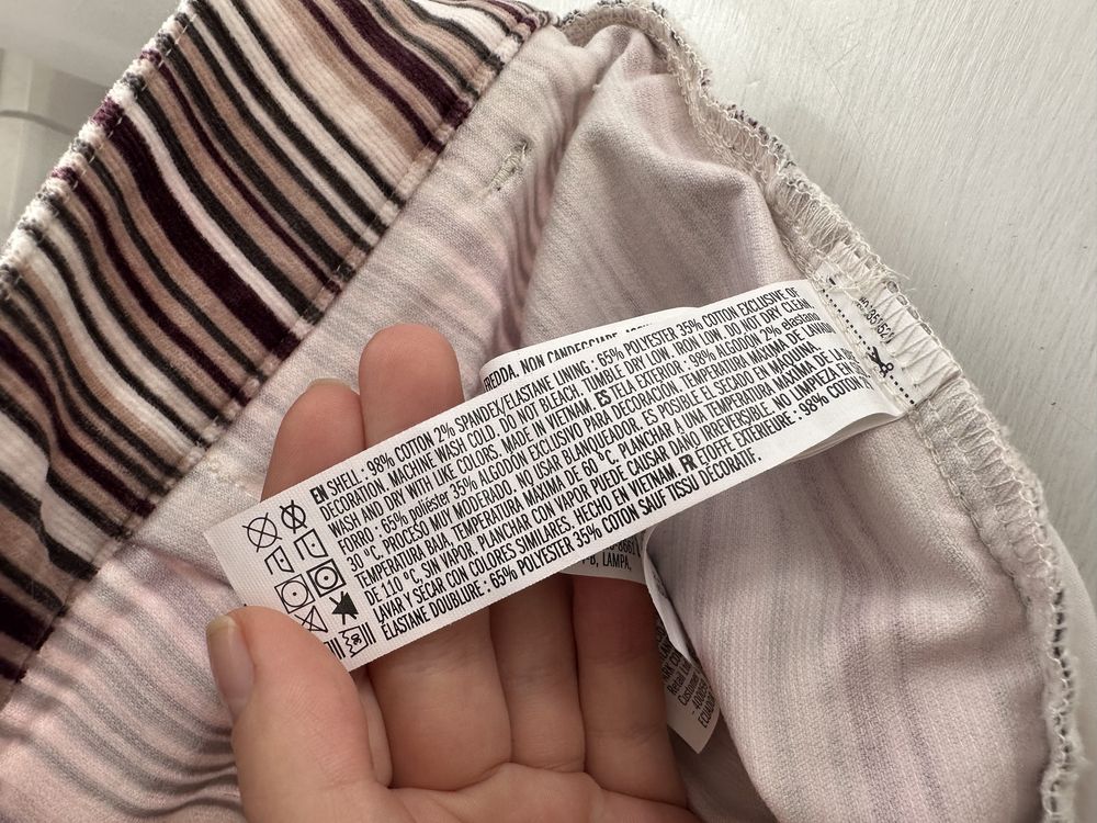 Nowa spódniczka welurowa Forever 21 paski / prążki 38 m
