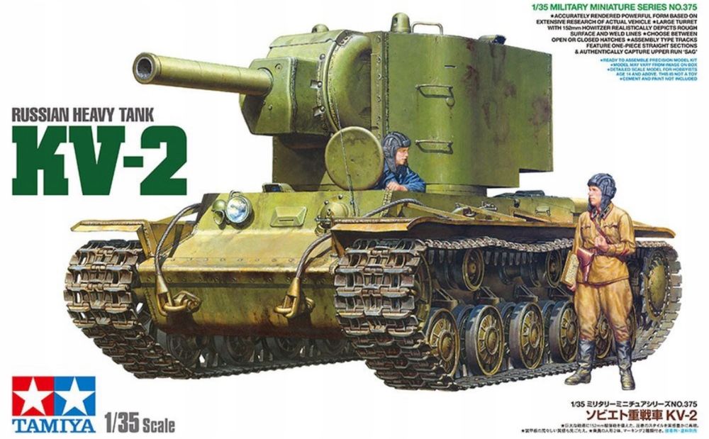 Model czołg 1/35 Russian Heavy Tank KV-2 Tamiya 35375