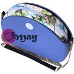organizer do OBAG MOON LIGHT palmy błękit złoto 2 kieszenie wkład OMAY
