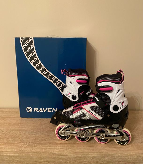 Rolki regulowane RAVEN Pulse Black/Pink  (37-40)