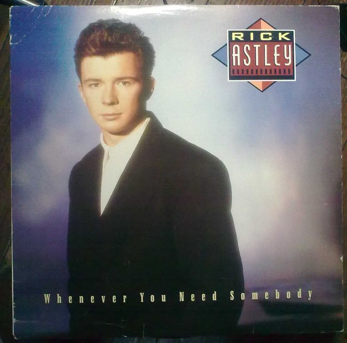 Rick Astley ''Whenever You Need Somebody'' Lp okładka/płyta uszkodzona
