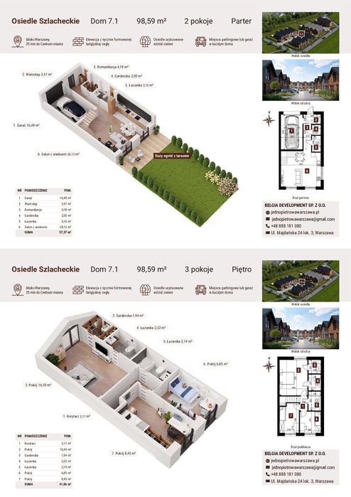 Bawarskie domy z klinkieru na Osiedlu Szlacheckim