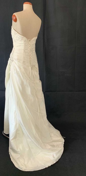 Nowa Suknia Ślubna 44 46 XXL Empire Linia A Wytworna Zjawiskowa Biała