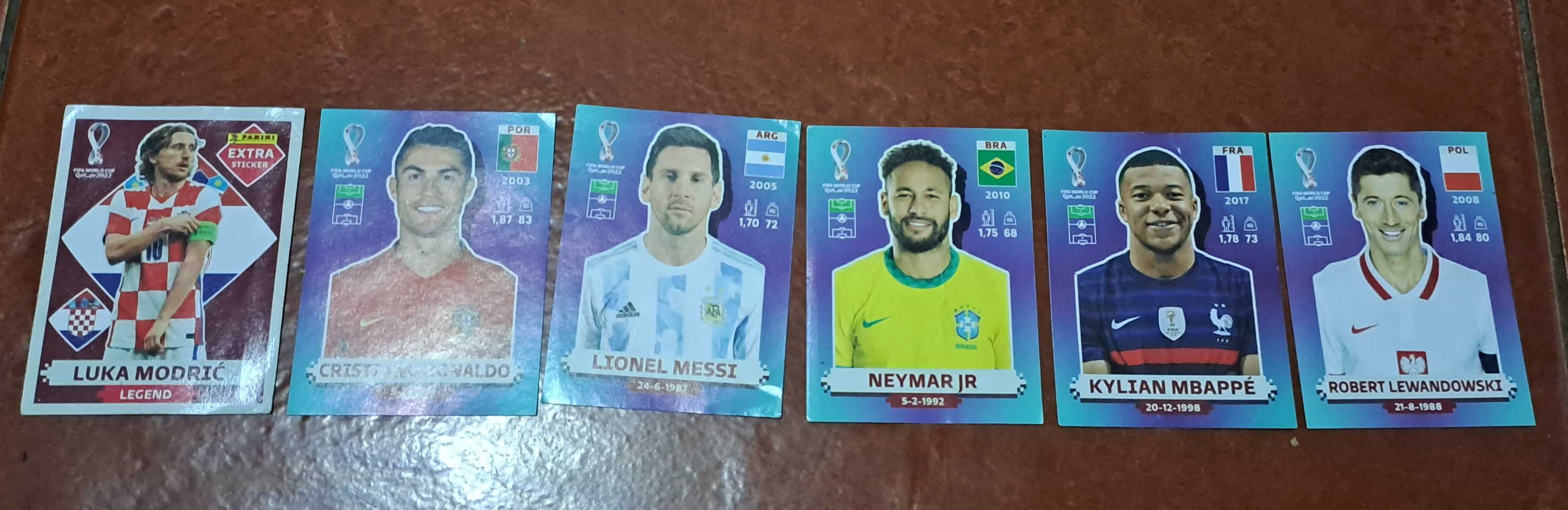 Cromos /cartas da copa 2022