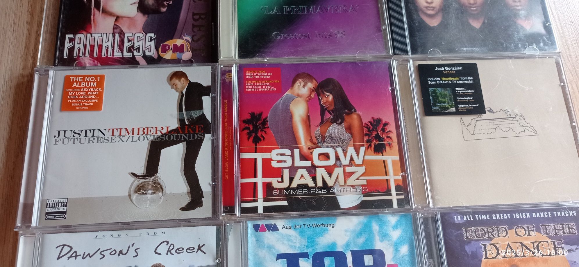 Pakiet 12 CD Faithless, Timberlake, Kelly Clarkson