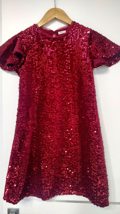 Різдвяна сукня для дівчинки в паєтки