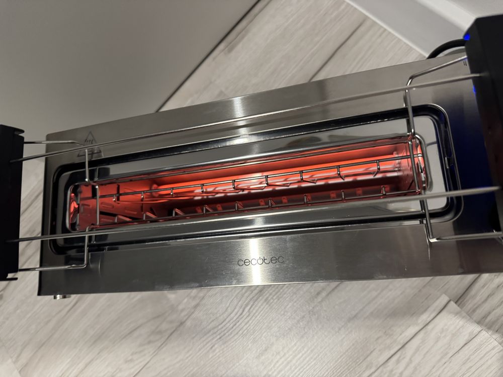 Toster Cecotec Vision Toast srebrny/szary 1260 W