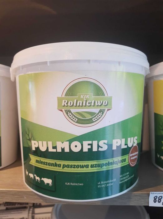 Pulmofis Plus - na KASZEL i układ pokarmowy drobiu, trzody, krów