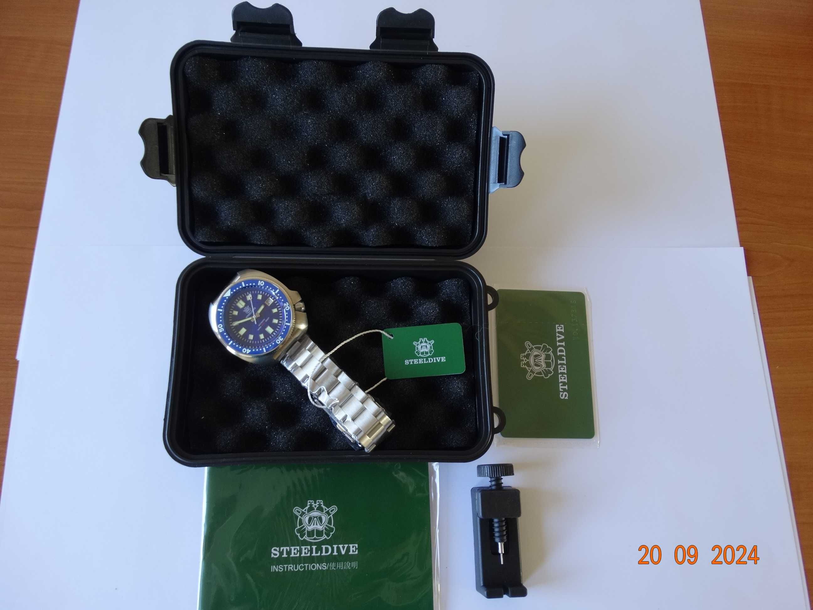 Zegarek automatyczny Steeldive SD1970 żółw Seiko NH35 WR200 Willard