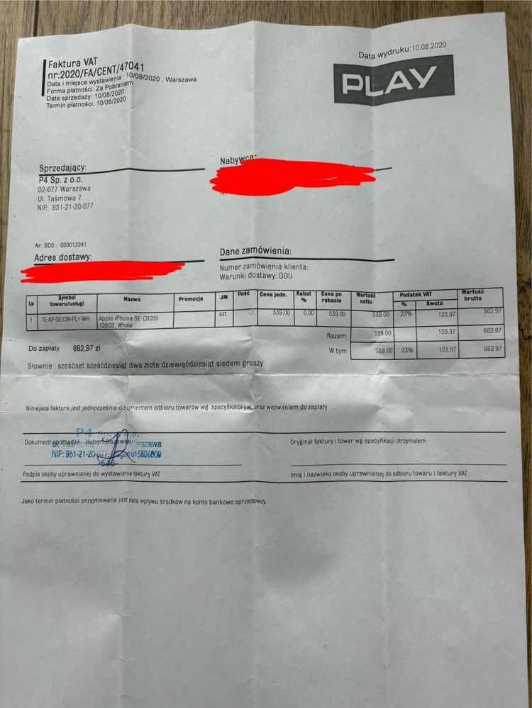 Iphone SE2020 Biały 128GB