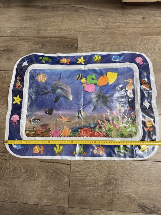 детский водный развивающий надувной акваковрик 66*50*2,5 см