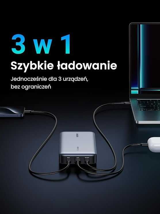 UGREEN Power Bank 140W Zewnętrzna bateria  25000mAh USB C MacBookiem