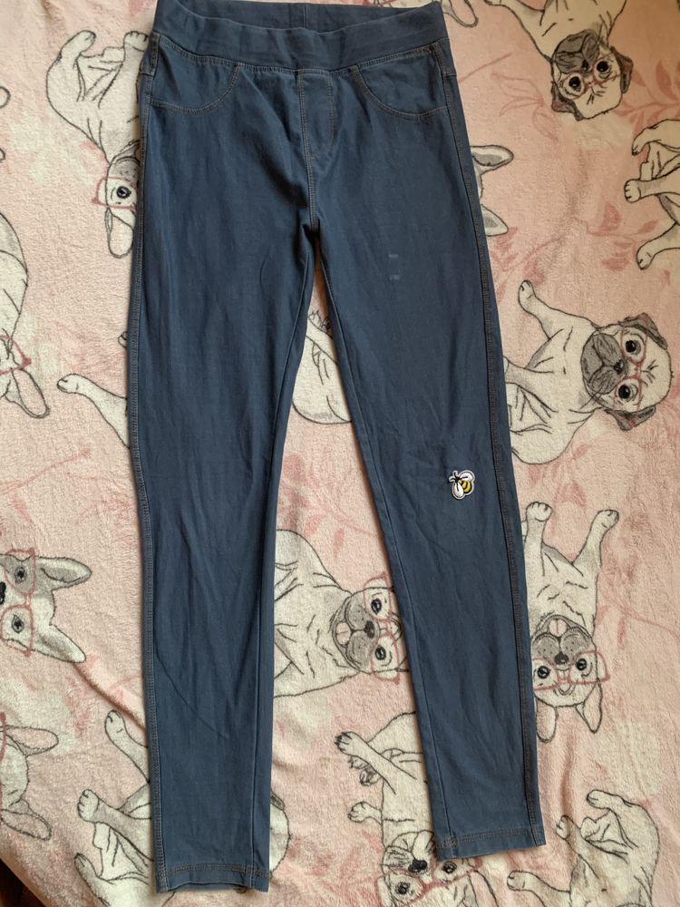 Getry dziewczęce legginsy Reserved 146 z naszywką