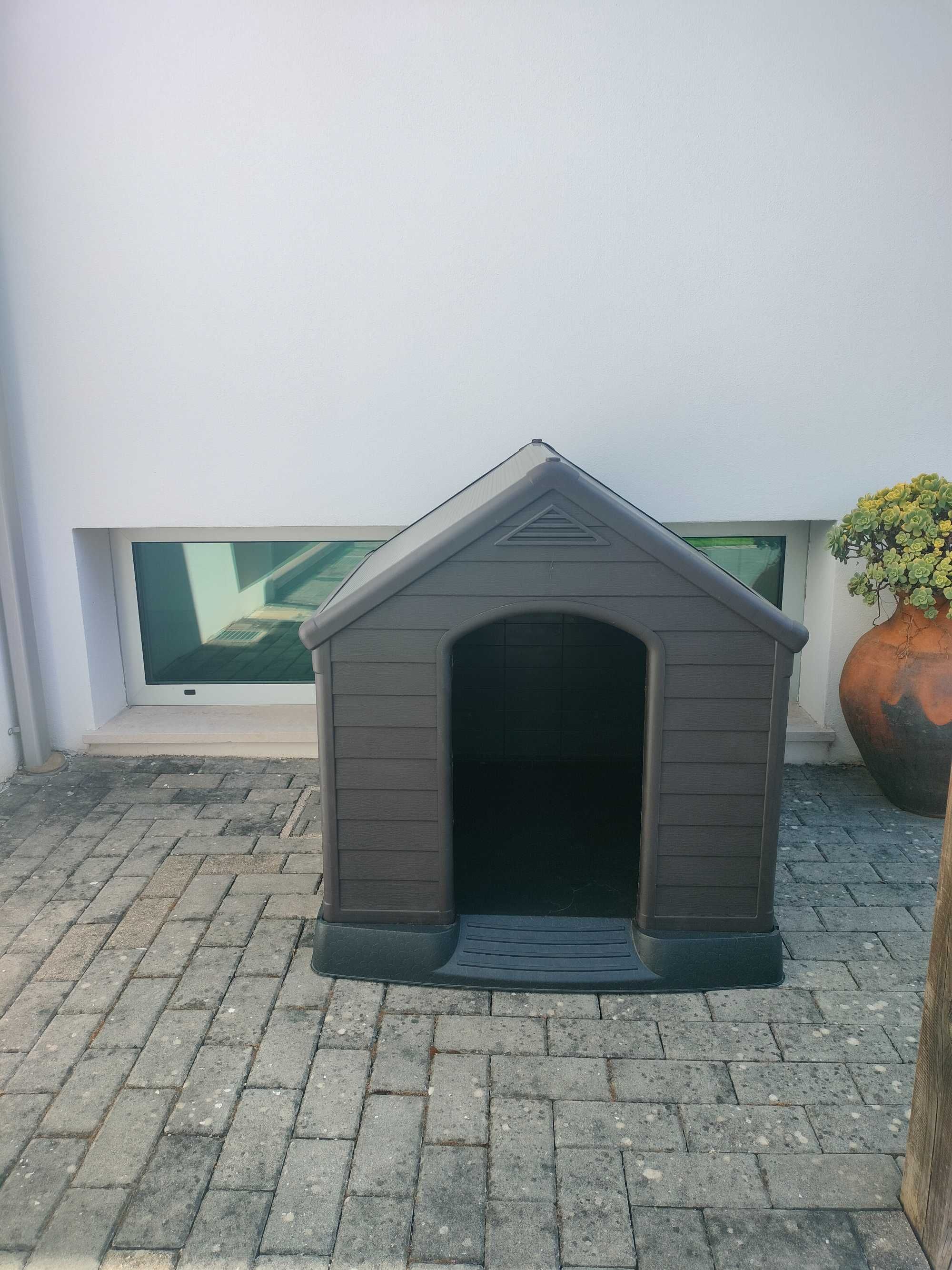 Casota de cão exterior de resina, para cães grandes e médios